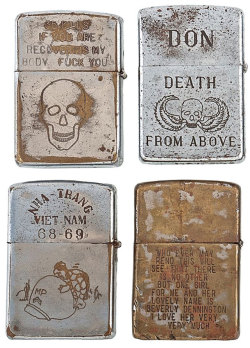 Beautilation:  Zippo Lighters From American Soldiers Who Fought In The Vietnam War.