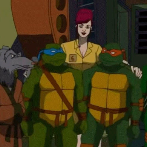 TMNT 2003 Dynamics: Leonardo And April ONeil