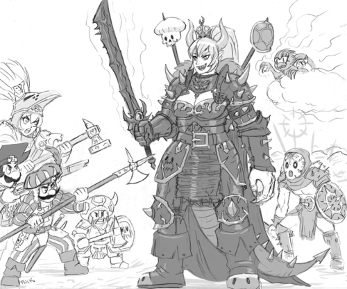 Porn Pics flick-the-thief:Bowsette as chaos warrior.