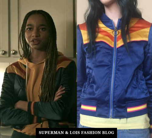 Who: Tayler Buck as Natalie Lane IronsWhat: Classic Rock Couture Rising Sun Jacket - Sold OutWhere: 