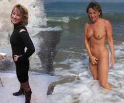 arturotik:  Before and after at the beach