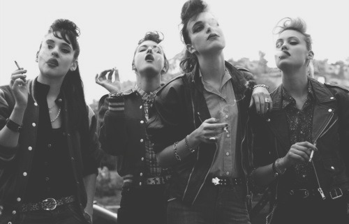rogerswater: msemmaclaire:  girl gangs make me swoon so hard  how rad is to have a girl gang