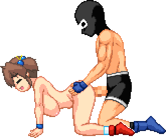 Busty oppai girl getting fucked from behind by a masked luchadorâ€™s thick monster