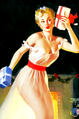 Porn photo vintagegal:  1930s-1950s Christmas pin-ups