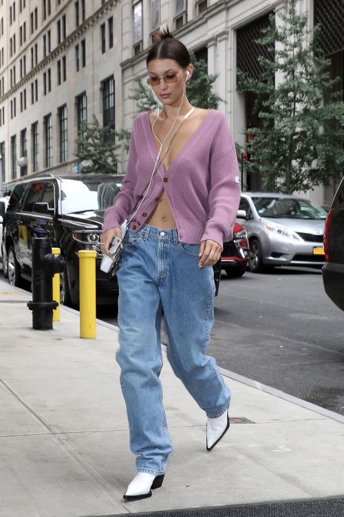 Bella Hadid in denim 