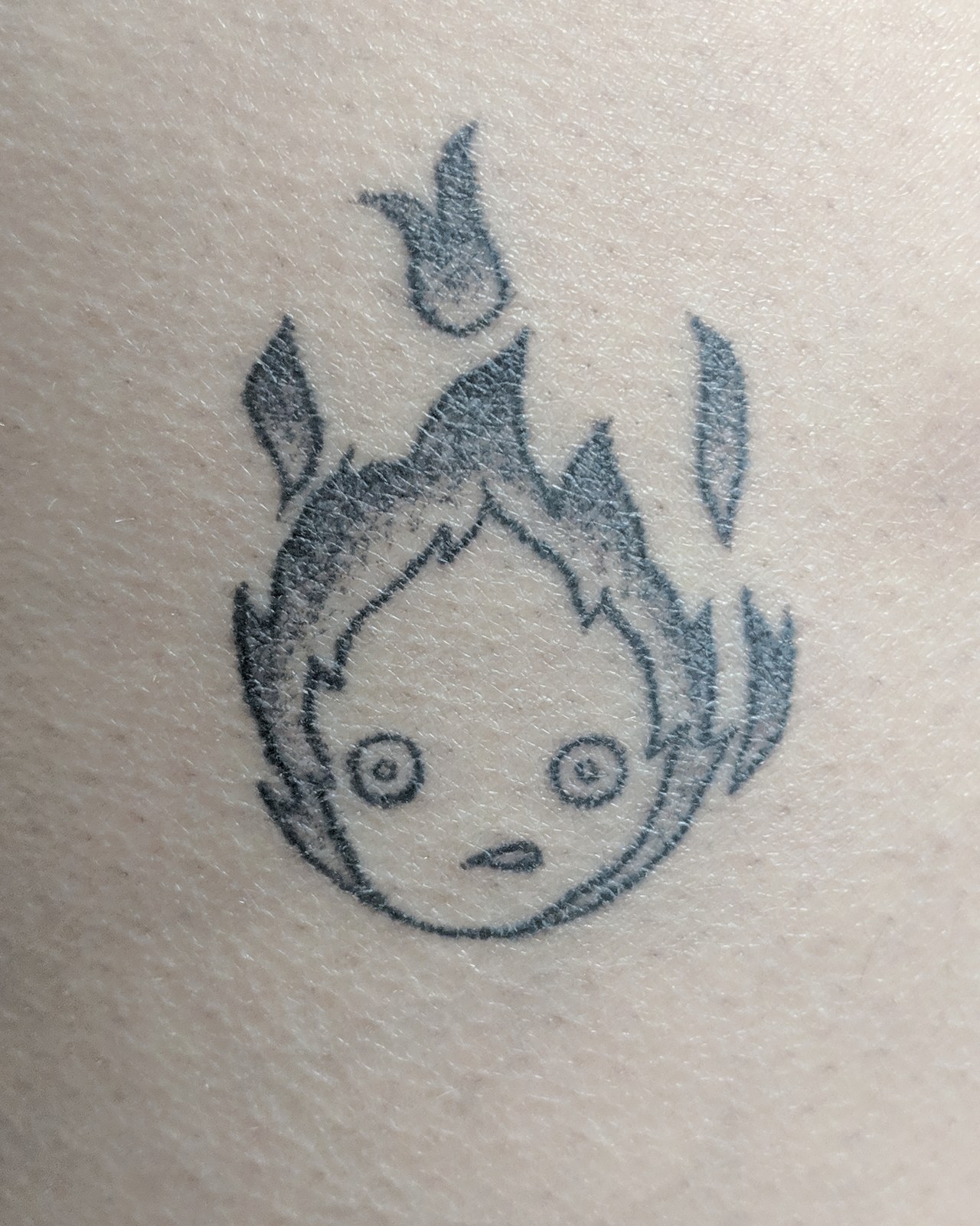 Howl and Calcifer from Howls Moving Castle by mylittleblueforest   Tattoogridnet