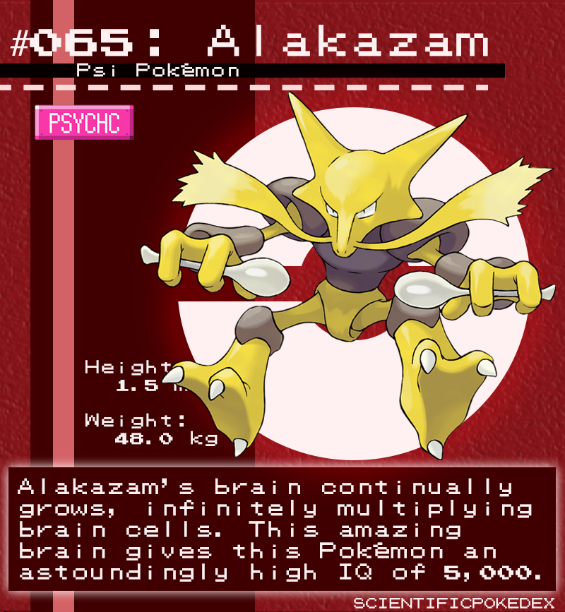 Funny Pokedex Entry #3:Alakazam : r/MandJTV