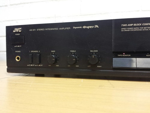Jvc AX-211BK Stereo Integrated Amplifier, 1989
