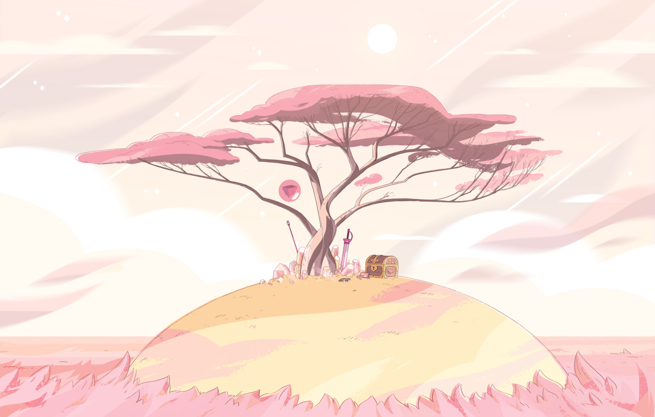 A selection of Backgrounds from the Steven Universe episode: Lion 3: Straight to