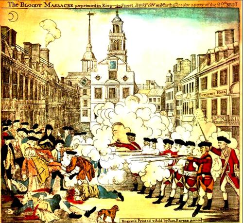 todayinhistory:March 5th 1770: Boston MassacreOn this day in 1770, five Americans were killed and si