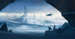 cinemagorgeous:  Atmospheric sci-fi art by