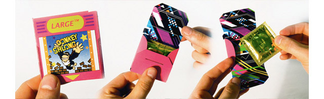 pxlbyte:  Play Safe with…Retro Gaming Condoms? London-based designer Ben Marsh