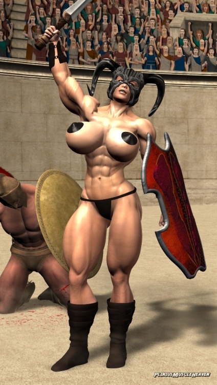 Elda, the barbarian warrior, has been captured and enslaved byimperial troops. She serves now as a g