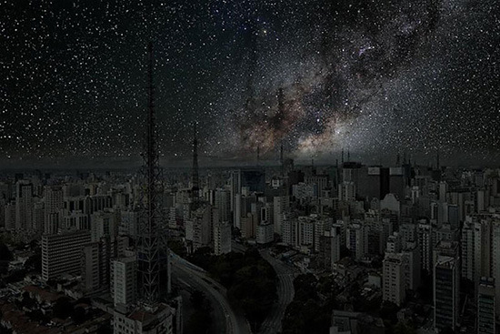 escapekit:  Darkened Cities French photographer Thierry Cohen imagines what some
