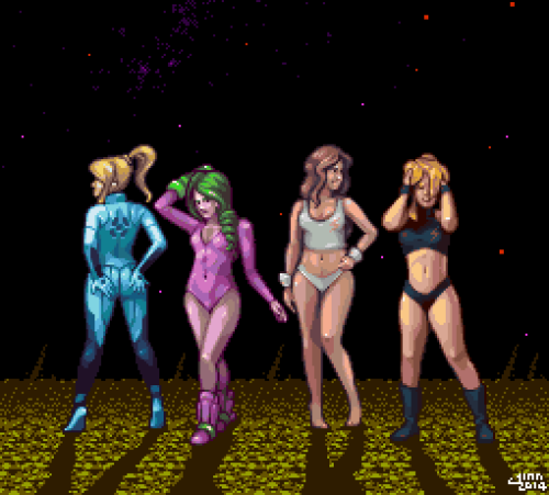 weatherman667:Always love Samus Aran. Gaming wouldn’t be the same without her.Samuses by JINNdevrebu