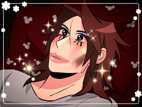 liverpepper: sora: where’d you even get all that stuff?? Roxas: Axel’s got a ton of makeup. But hey, check out the contour—sora: it’s just a brown smear on his face!! Roxas: I did my best okay 😤! (decided to finally redraw this post for it
