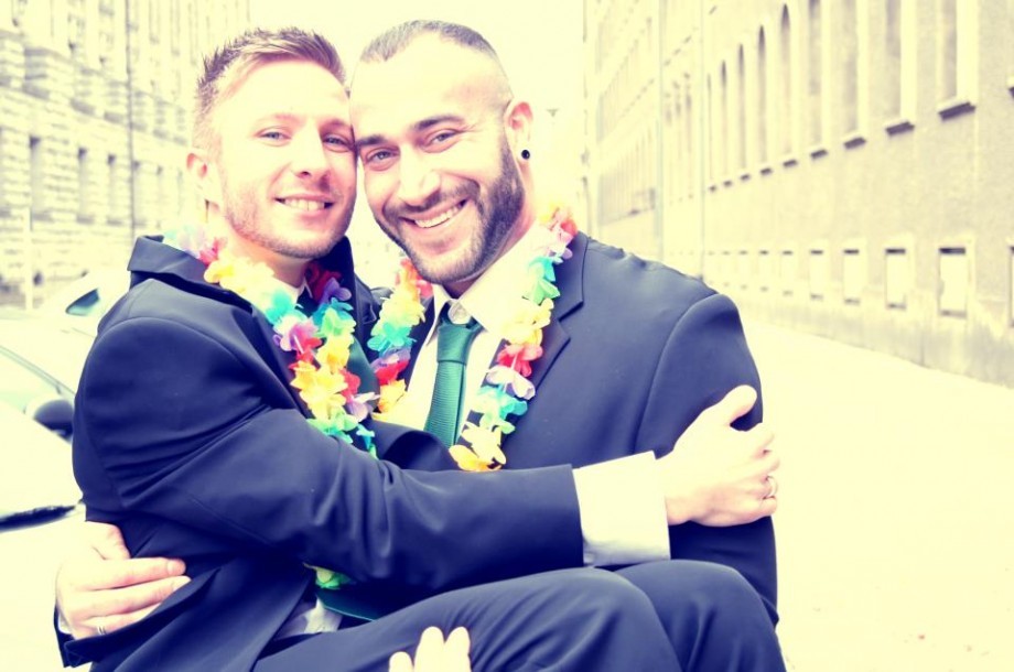 homoaffectivity:  Spencer Reed Marries Boyfriend in Berlin
