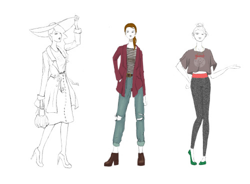 Threw this together quick for a job application today. The one on the right is just me wearing what 