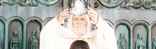 mithrandy:  lotr meme  → {3/8} scenes  “Now come the days of the king. May they be blessed.”  