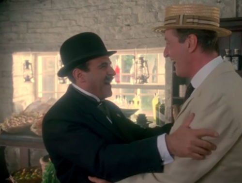 In hono(u)r of Hastings Monday, here is the serendipitous 1920 reunion of Poirot and Hastings in the