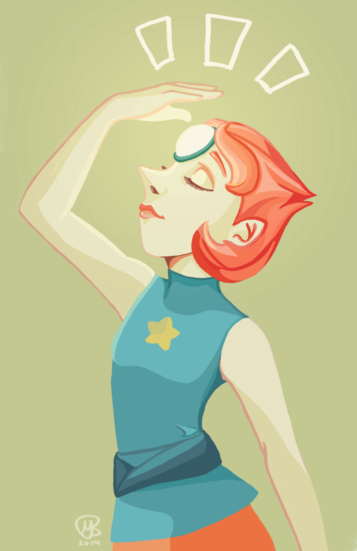 murmur-draws:  aaaand Pearl is done! Next up—Amethyst