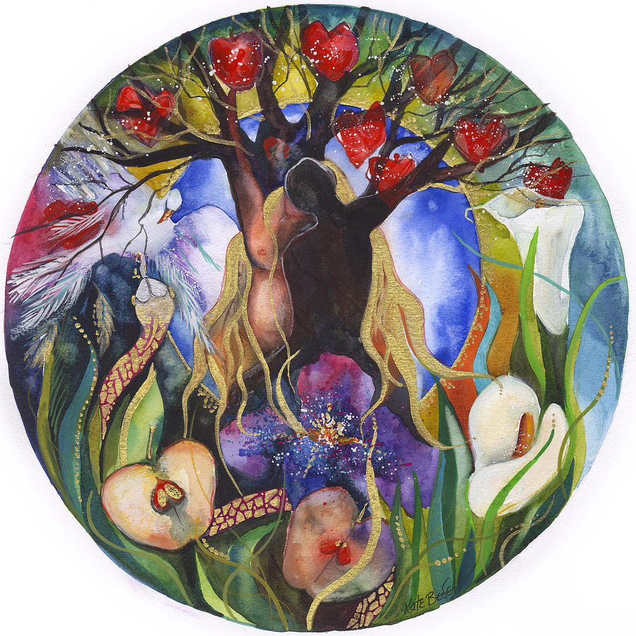 sex-death-rebirth:Garden Of Eden Mandala by Kate Bedell