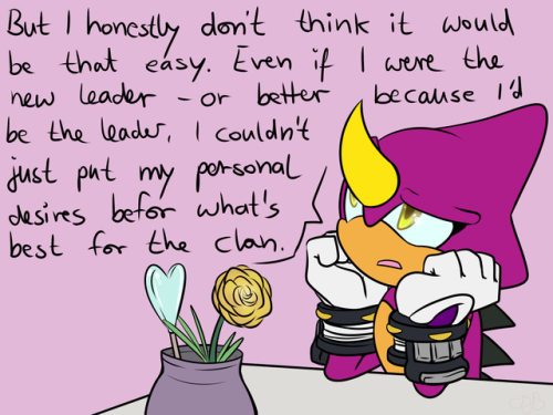 It would destroy the trust the others put in their leader .Charmy and Vector would have to absolve t