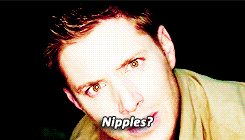 supernaturaldaily:  “My name is Dean Winchester. I’m an Aquarius, I enjoy sunsets, long walks on the beach and frisky women. And I did not kill anyone.” 