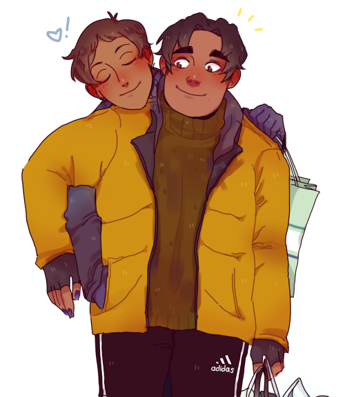 calicovu:hance where:-lance is always Cold-hunk is the warmest bf to cuddle-they’re out buying