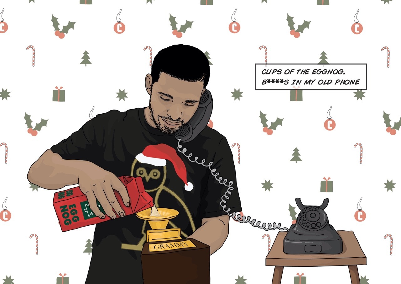 aubgasm:  itsdrickibytch:  drizzydrehk:  Drake themed holiday cards.  Omg this is