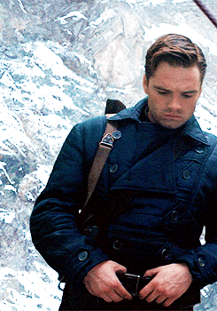 mishasteaparty:As for the feeling of donning an iconic outfit, such as Bucky’s trademark coat: &ldqu