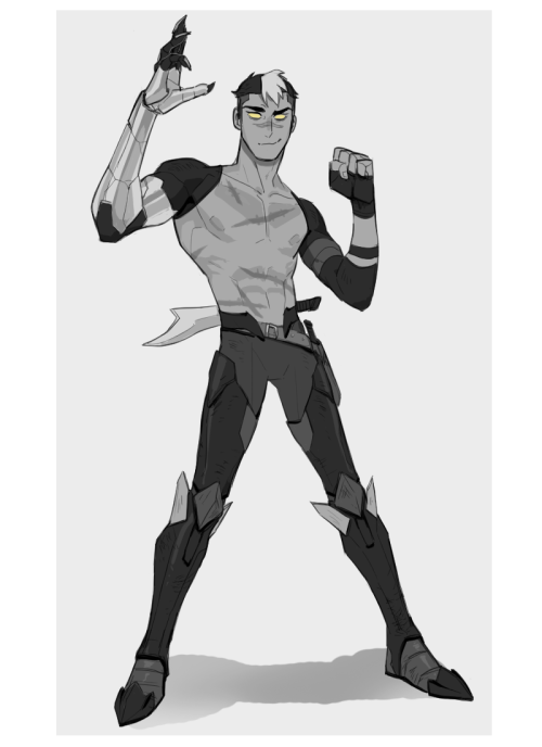 geckostuffs: Dark!shiro in galra commander outfit based on ladyleceaction s post. This AU is suuper 