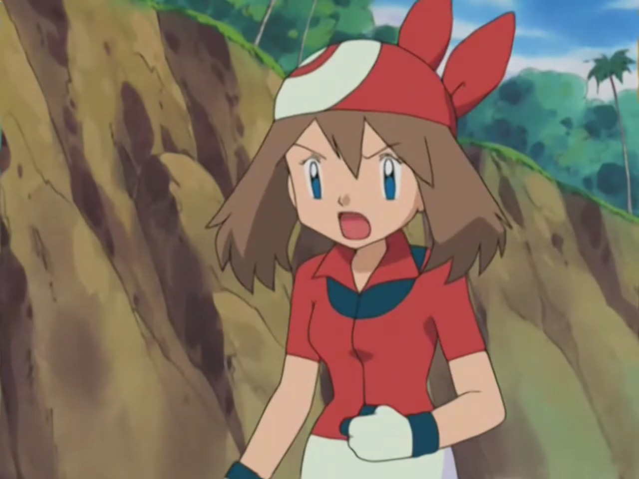 Red trainer pokemon anime screenshot