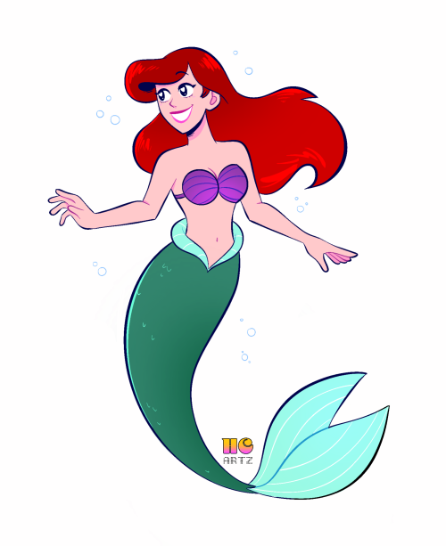 I Was Obsessed With Ariel (and Mermaids In General) When I Was Little. I Never Could Draw Her, So I Decided