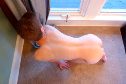 fagthing:  cute lil faggot son waiting for