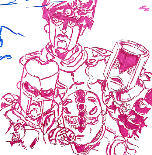 sickfink:jojo panel redrawstar platinum, crazy diamond, echoes act 3, the hand.