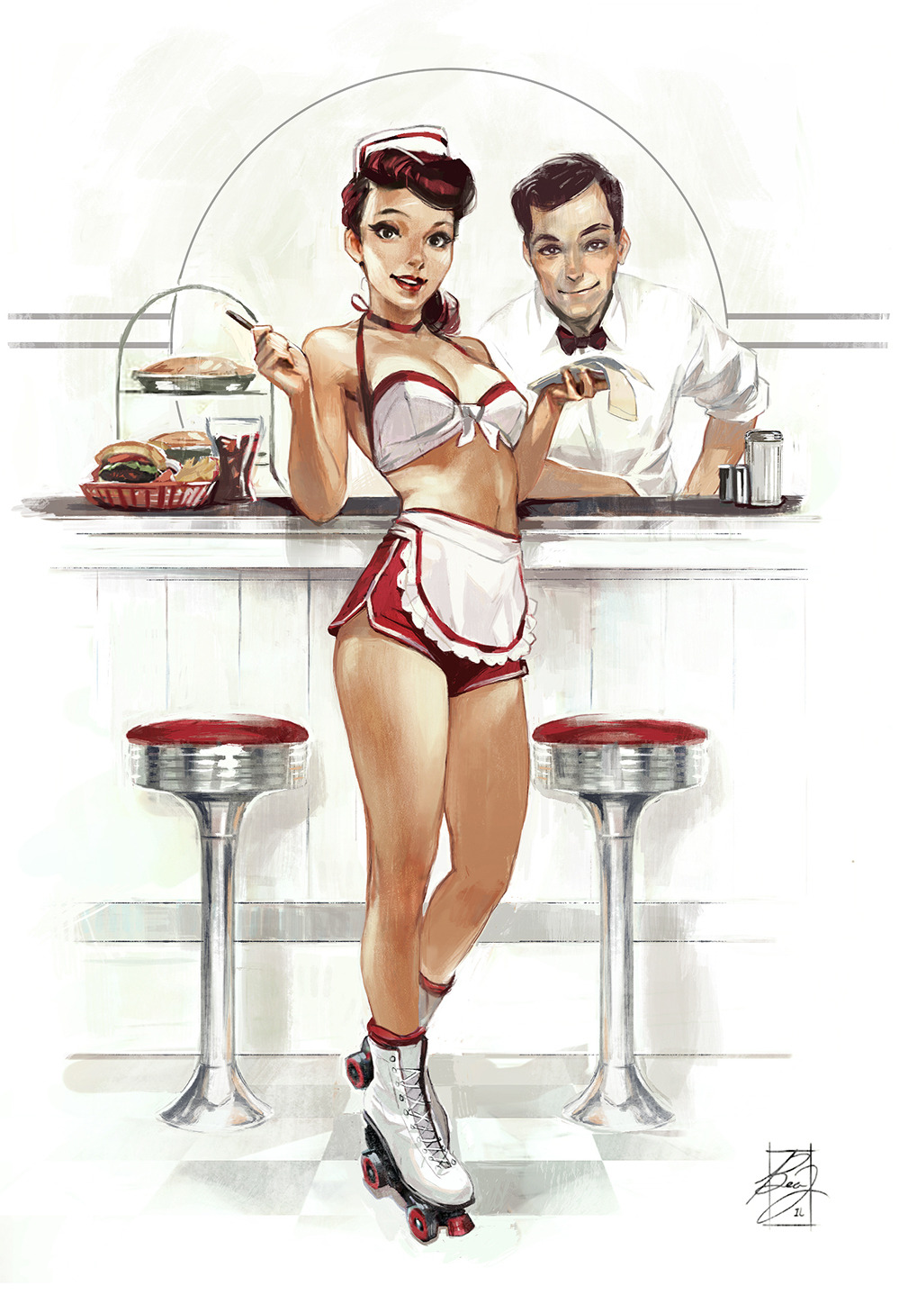 pinupgirlsart:    Bea Jackson  