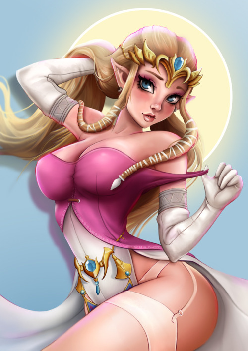 fandoms-females:  The Mistresses Of Gaming #1 - Princess by day and Freak by night  ( zelda_pin_up_by_scrappy195 )   < |D’‘‘‘‘