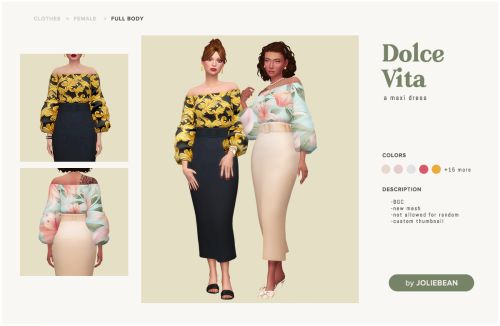 joliebean:joliebean: Dolce Vita Dress by Joliebean I just had to use these sleeves to make something