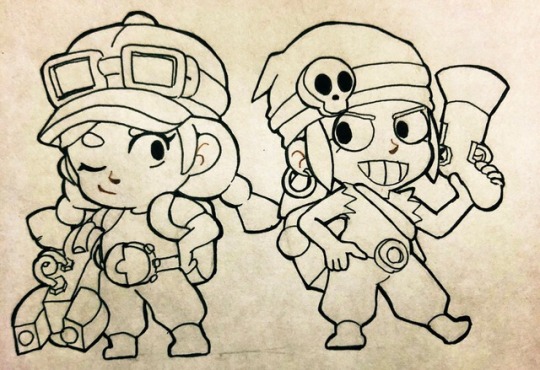 Potato And Mochi Jessie And Penny - dibujos de jessie brawl stars