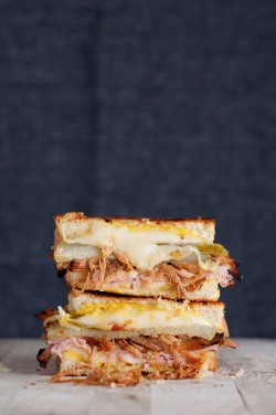 in-my-mouth:  Cuban Grilled Cheese 