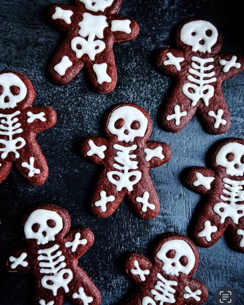 Chocolate Espresso Skeleton Cookies! (via Instagram)