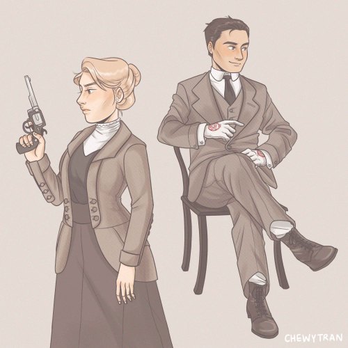 chewytran:early 1900s clothing studies but… i can have a little FMA, as a treat