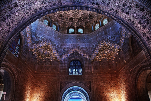 Hall of the Abencerrajes (Palace of the Lions), in Granada, Spain