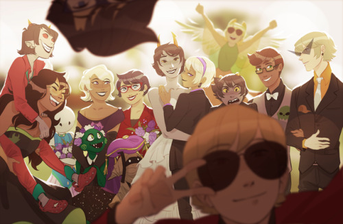 cityinthesea:I had the pleasure of doing the cover for the 2018 Homestuck Calendar!Snapshots of the 