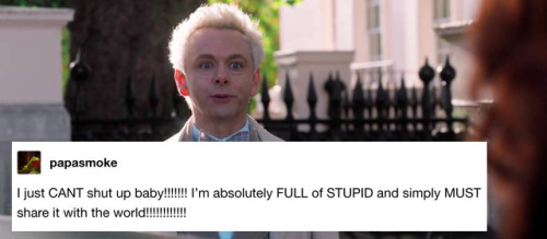 aziraphalesbian:good omens + text posts/tweets