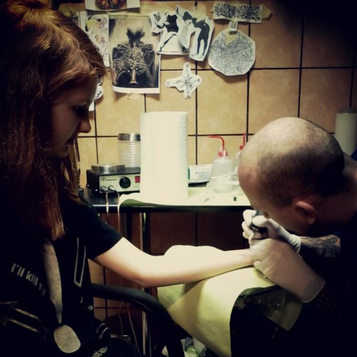XXX Me and Kaira getting our first tattoos. I photo