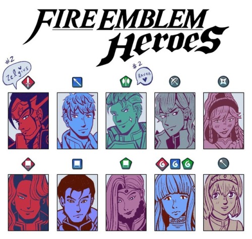 drew my feh faves!!  i don’t have sonya or ninian yet but their spots are RESERVED IN MY 