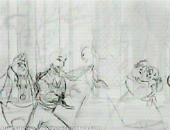 scurviesdisneyblog:  Pencil test | Beast’s Transformation - Beauty and the Beast.