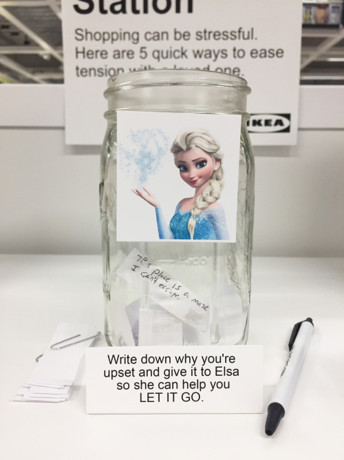 demented-sad-social: obviousplant: I installed a ‘Relationship Saving Station’ at Ikea to help keep couples from fighting. “This place is a maze I can’t escape” 